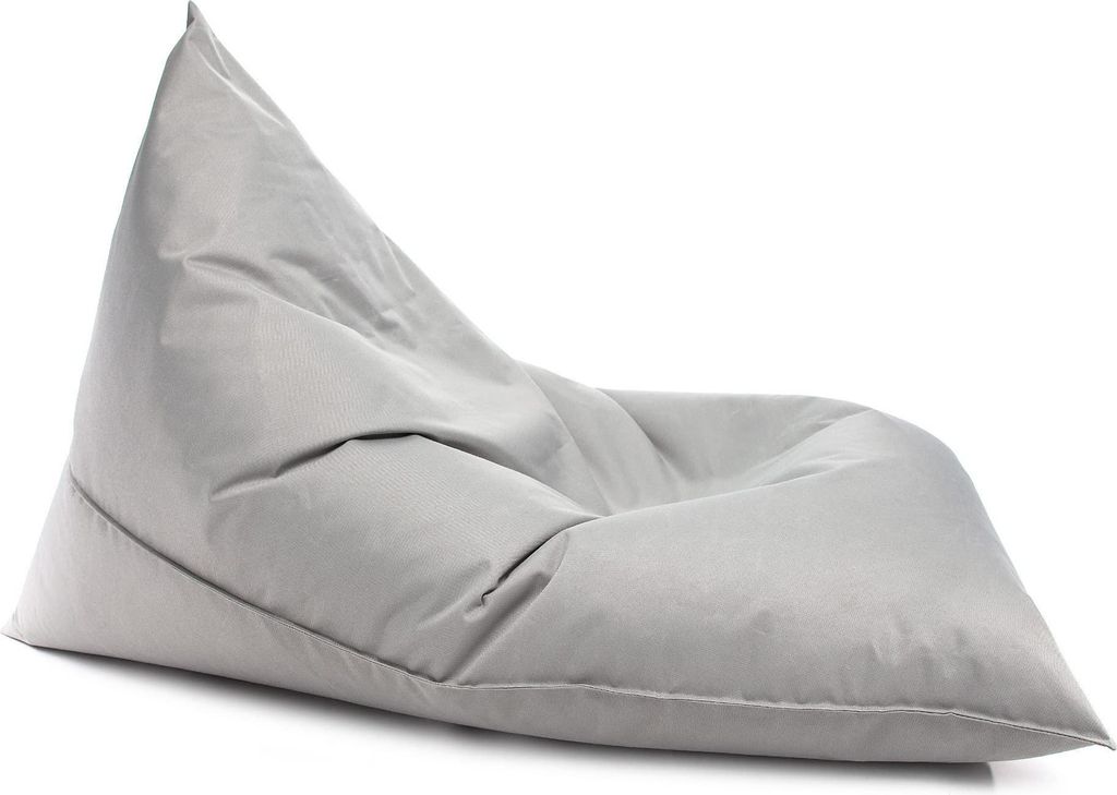 Ecopuf, Lazy Dreieckiger Sitzsack, Sessel Outdoor Pouf, Bean Bag, Perle Nc13, Mittelgroß