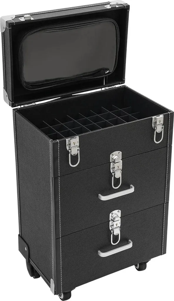 Valise à maquillage à roulettes : transport facile pour vos accessoires
