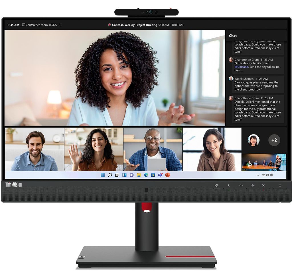 Lenovo ThinkVision T24mv-30, 60,5 cm (23.8"), 1920 x 1080 Obrázek produktu 
