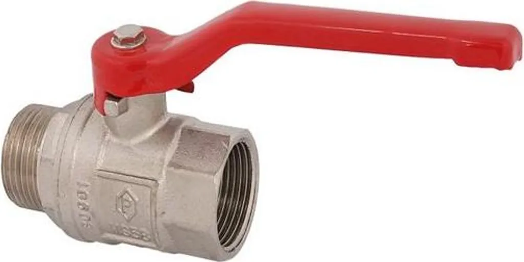 Vanne d'arrêt DN50 2" pour circuit de chauffage et eau en acier verni JS