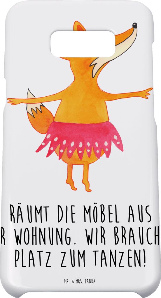 Mr. & Mrs. Panda Samsung Galaxy S8 plus Handyhülle Fuchs Ballerina - Weiß - Geschenk, Party, Cover, Füchse, Hülle, Handy Case, Ballett, Handyco...