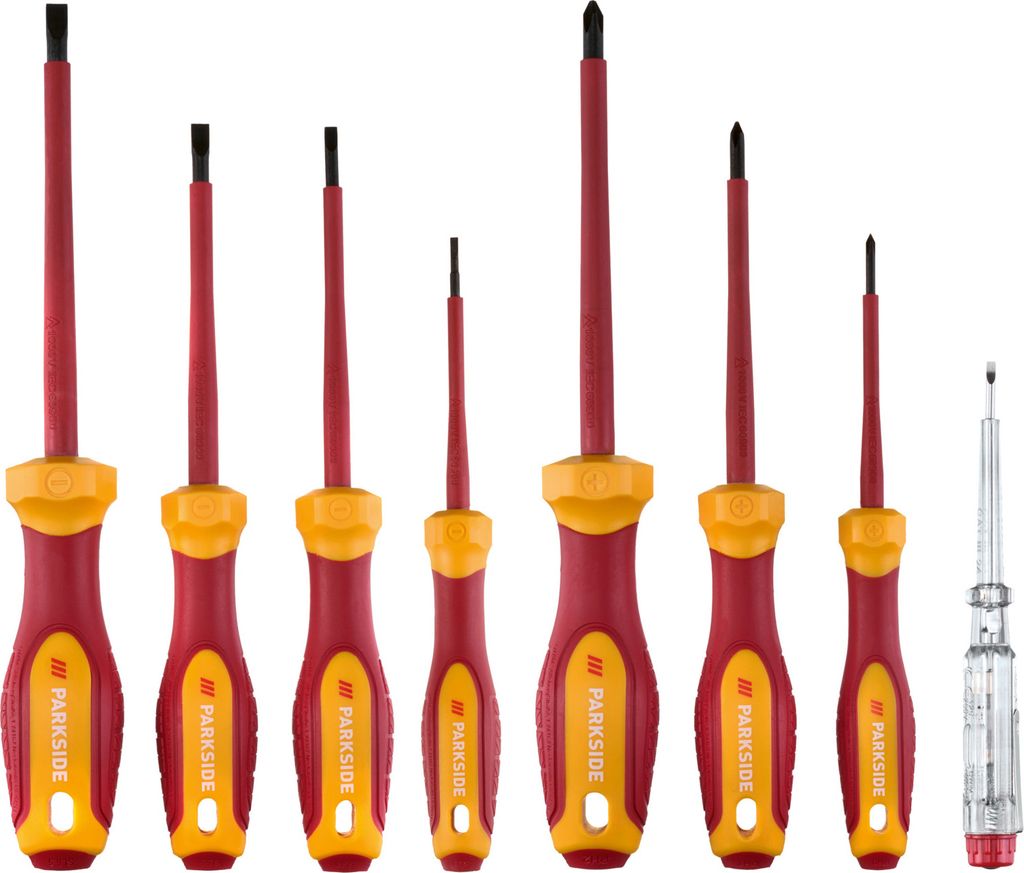 PARKSIDE® Schraubendrehersatz VDE, 8-teilig, bis 1000 Volt Produktbild 