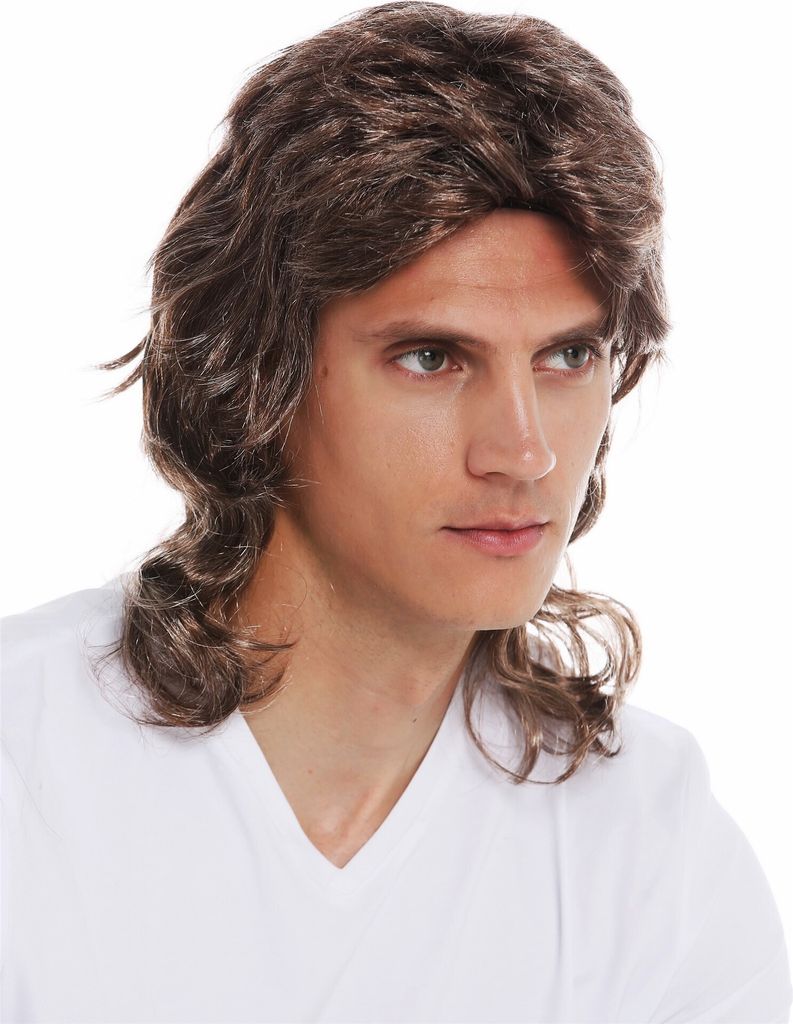 WIG ME UP Perücke Proll Voluhila 80er Braun Blond gewellt Produktbild 