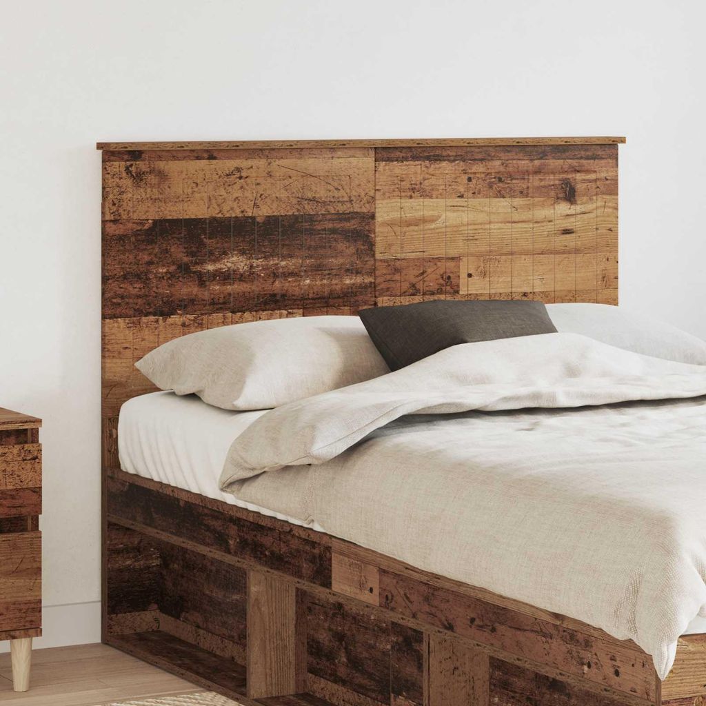 "Schlussverkauf" Bettkopfteil 1 pc - Einfache Montage - Altholz 135 cm Holzwerkstoff C11331