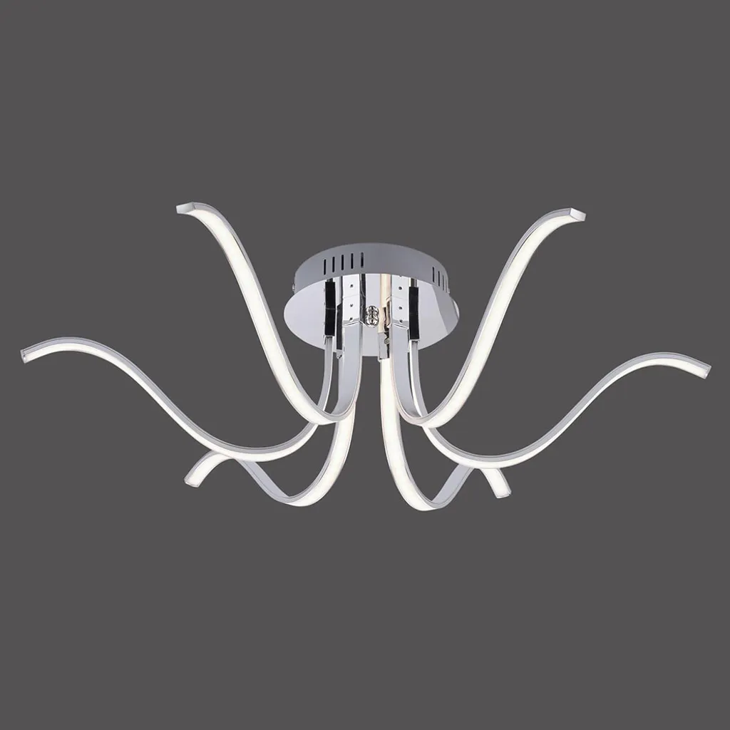 Plafonnier LED Design Courbe VALERIE en Métal, Éclairage 6 Branches - 21