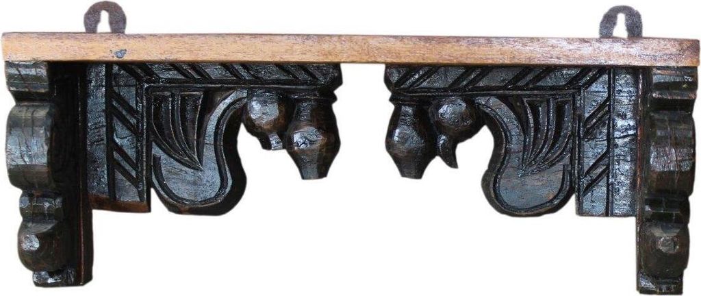 Wandregal - Modell 20a, Braun, Holz, 19*51*13 cm, Kleine Regale, Wand- & Weinregale