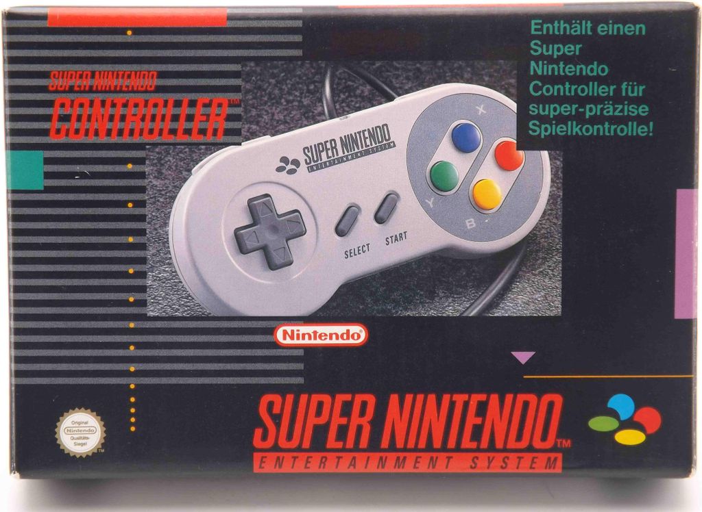 Original Super Nintendo Controller SNES Joypad Gamepad - Produktbild 