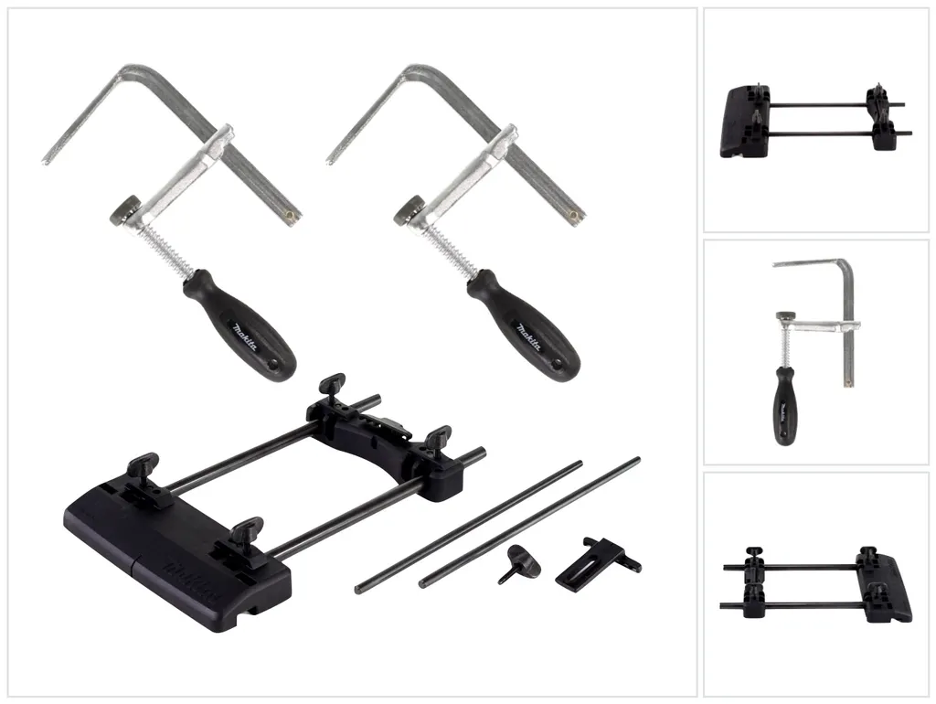 Kit Adaptateur Rail de Guidage et Serre-joints pour Défonceuse Makita