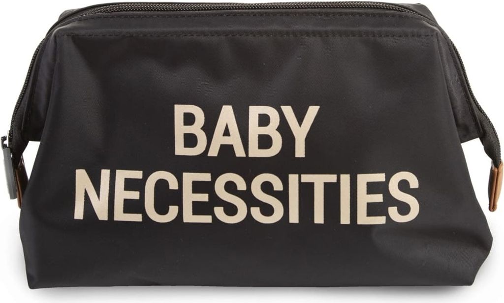 CHILDHOME Kulturbeutel Baby Necessities Schwarz Golden