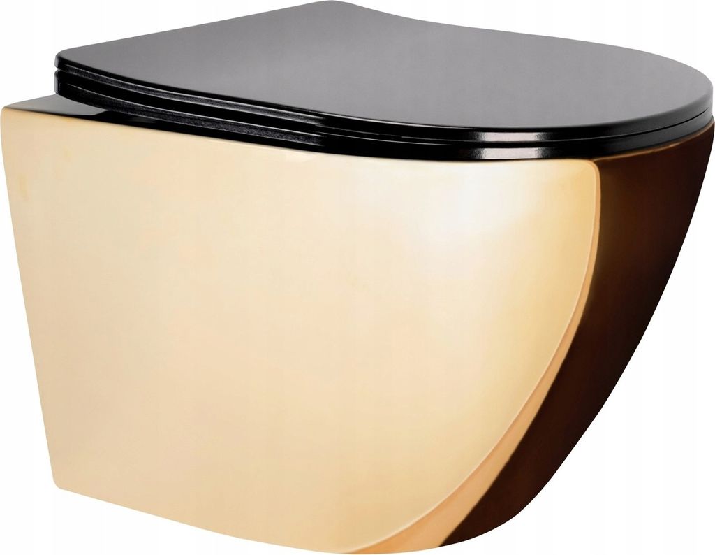 Wandhängende Toilette Wand-WC Hänge-WC + Klositz Soft Close Produktbild 