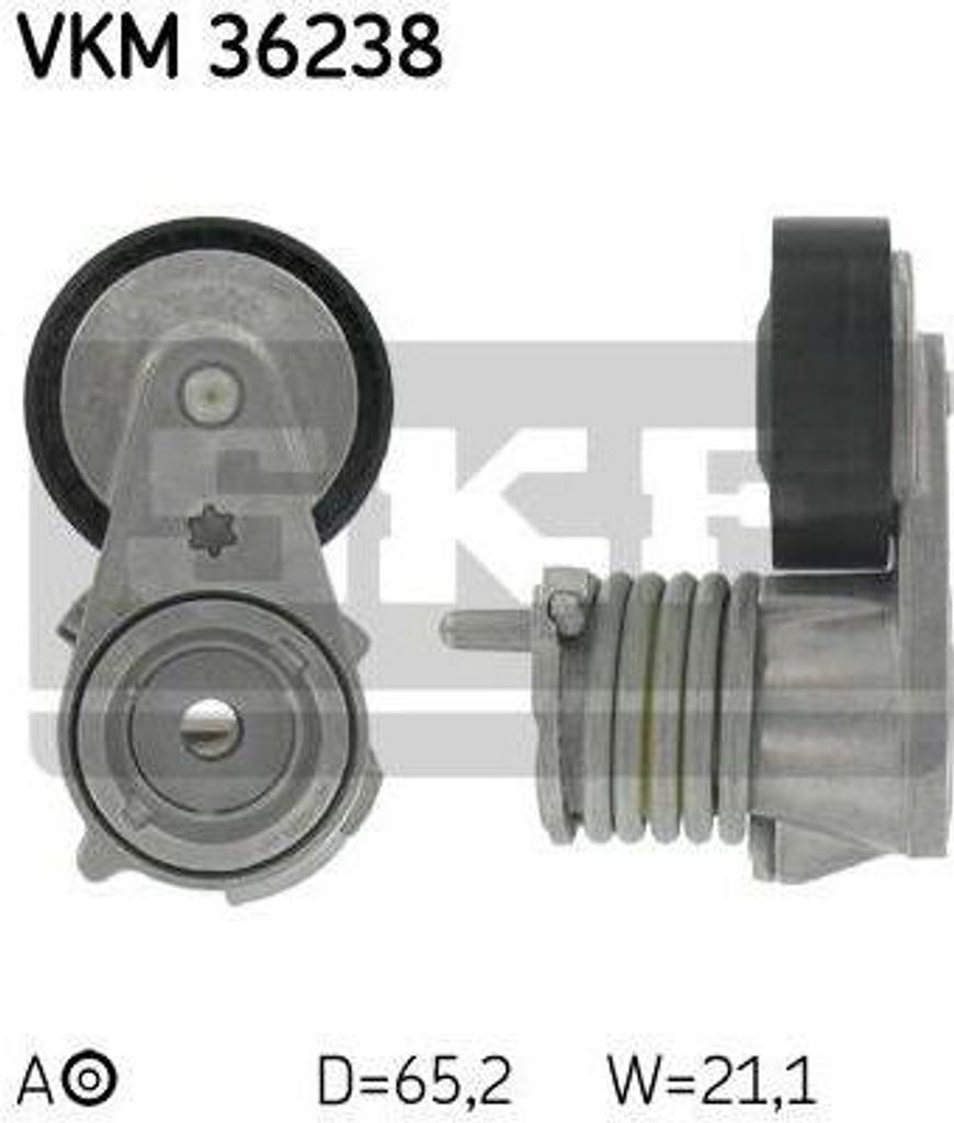 SKF Spannrolle für Keilrippenriemen für Ford Focus Volvo C30 S40