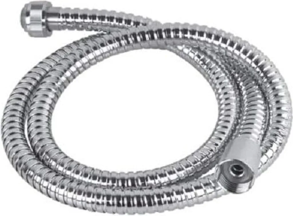 Tubo Doccia 200cm Cromato Flessibile per Vasca - Acciaio Inox Universale