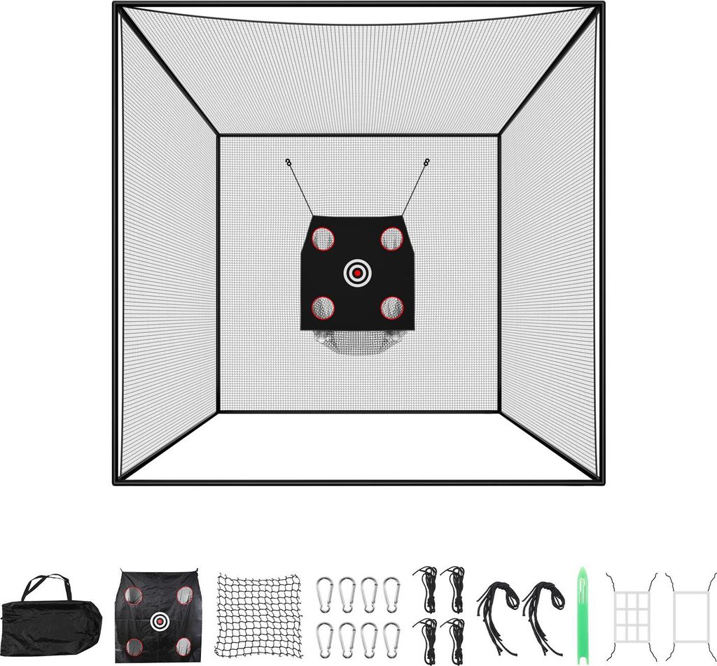 SucceBuy Cage de golf 305 x 305 x 305 cm, cage de frappe Image du produit 