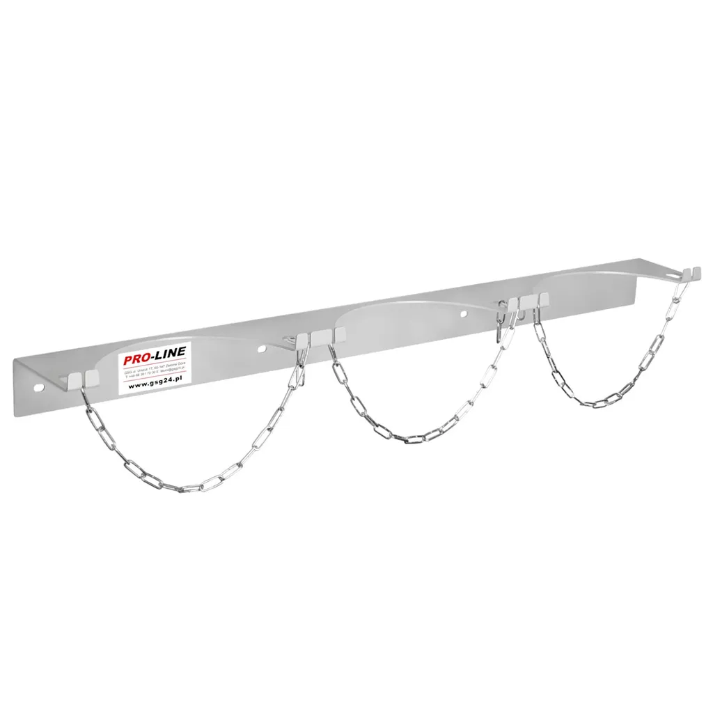 Supporto a Parete 3 Bombole Gas 250mm Pro-Line | Sicurezza Officina