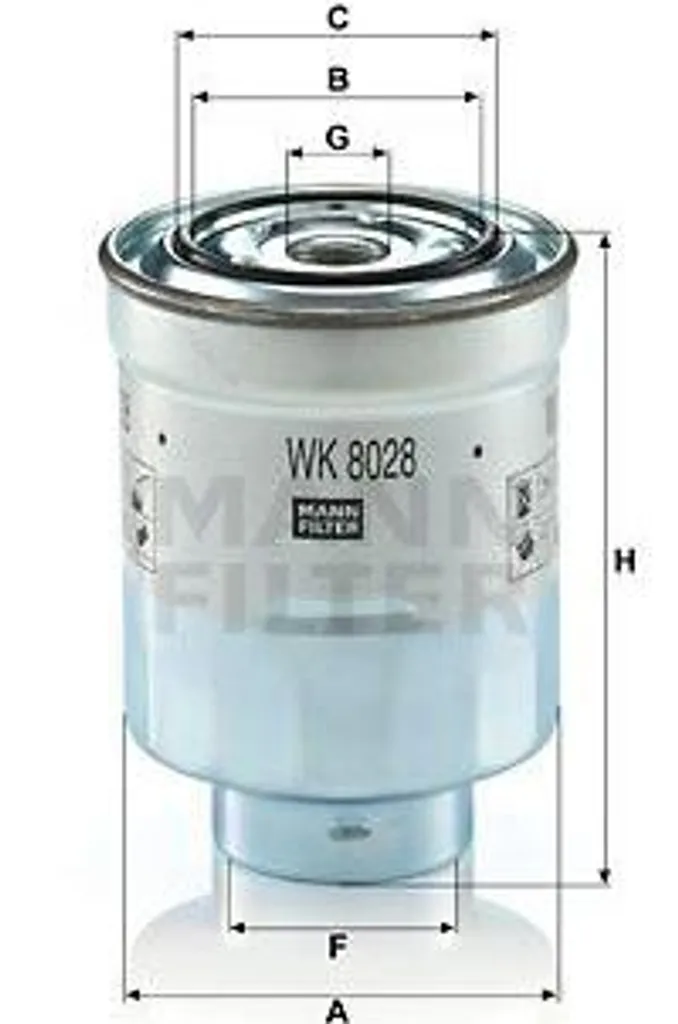 Entretien Moteur Toyota : Filtre à Carburant MANN-FILTER WK 8028 z Robuste