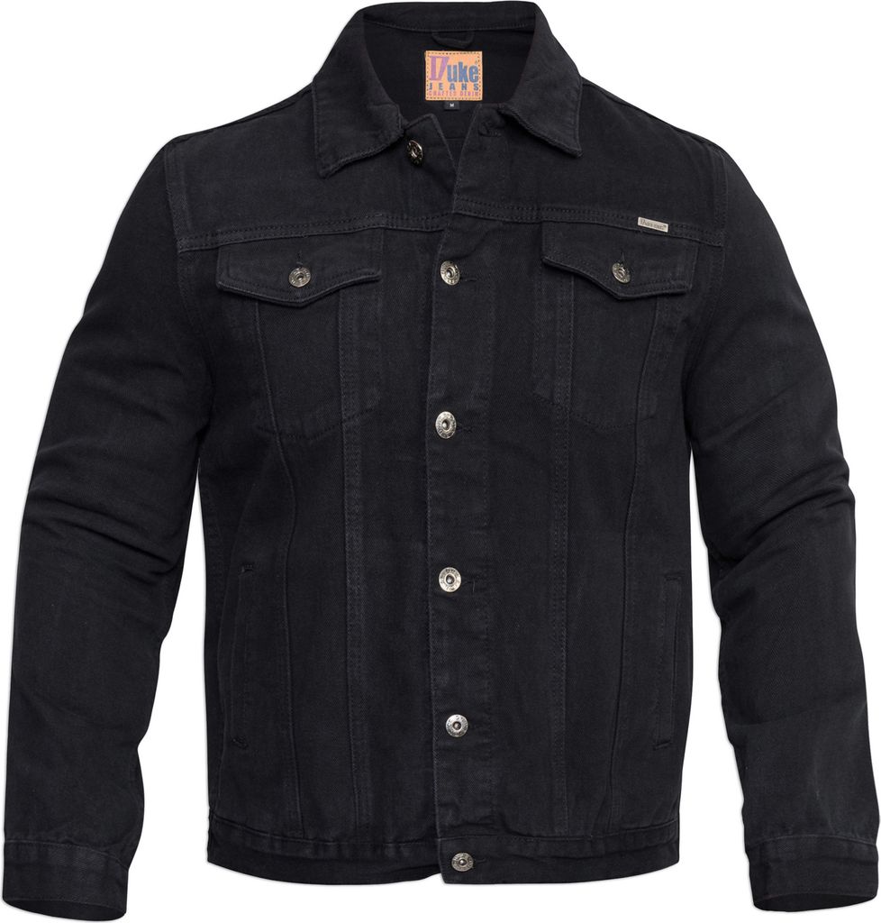 Duke - "D555 London Trucker" Jacke für Herren DC102 (M) (Schwarz)