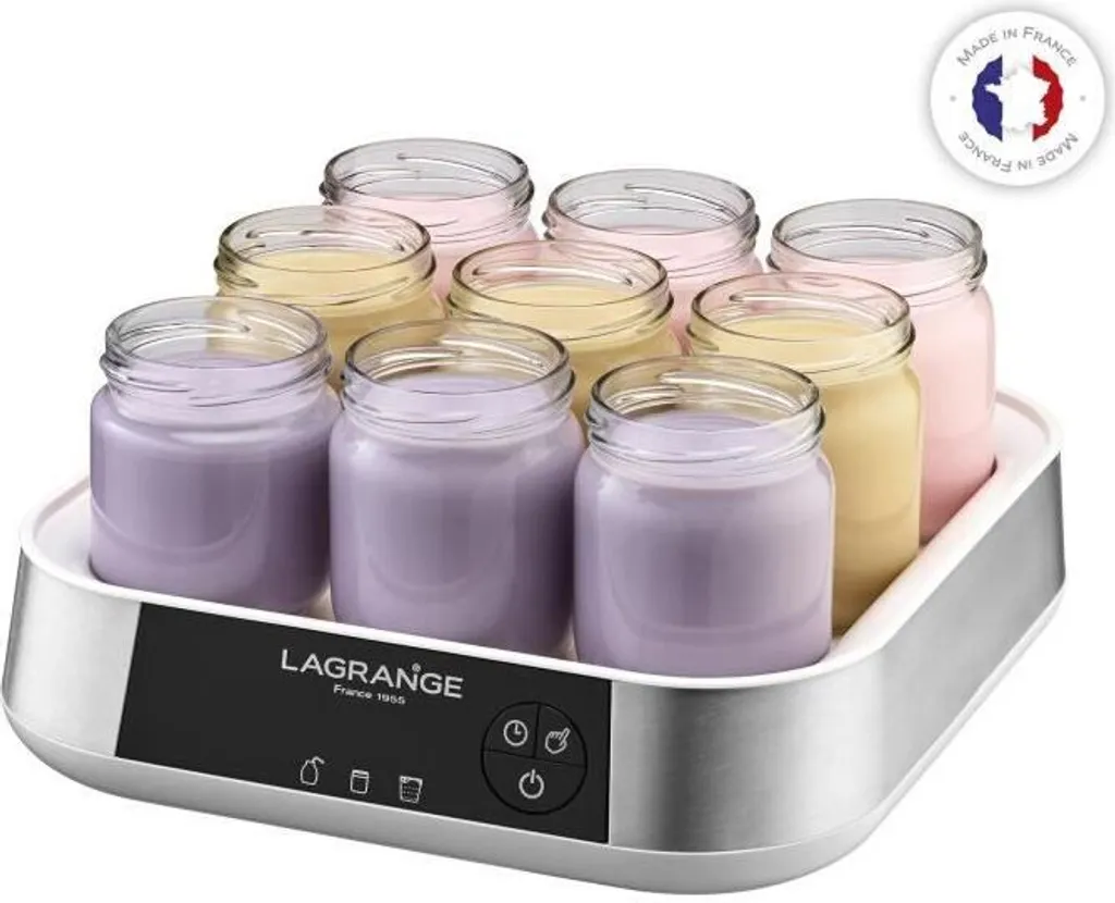 Machine à Yaourts et Fromage Blanc Lagrange avec 9 Pots Individuels