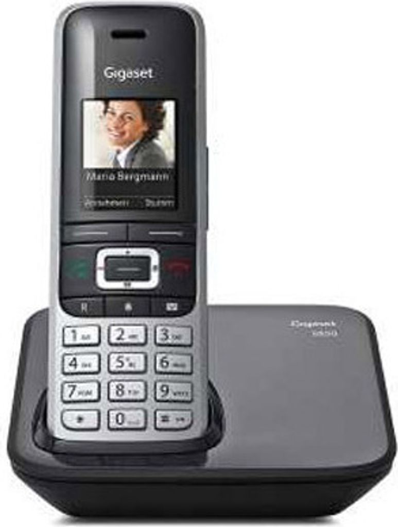 Gigaset S850 draadloos telefoon, platina zwart Productafbeelding 