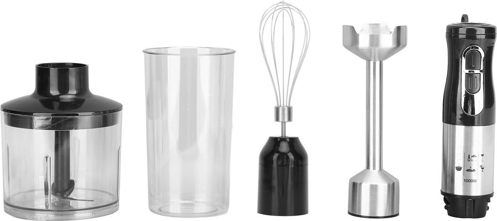 Handmixer Elektrisch 4 in 1 Eintauchen Schneebesen Mixer Fleischwolf Werkzeug 1000W für Küche EU Stecker 220V