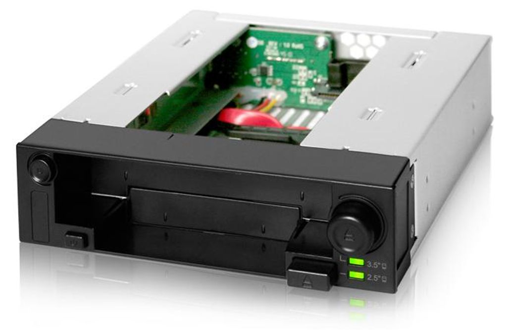 Icy Dock DuoSwap, Schwarz, 6 Gbit/s, 42 mm, 178,2 mm, 147,8 mm, 621 g