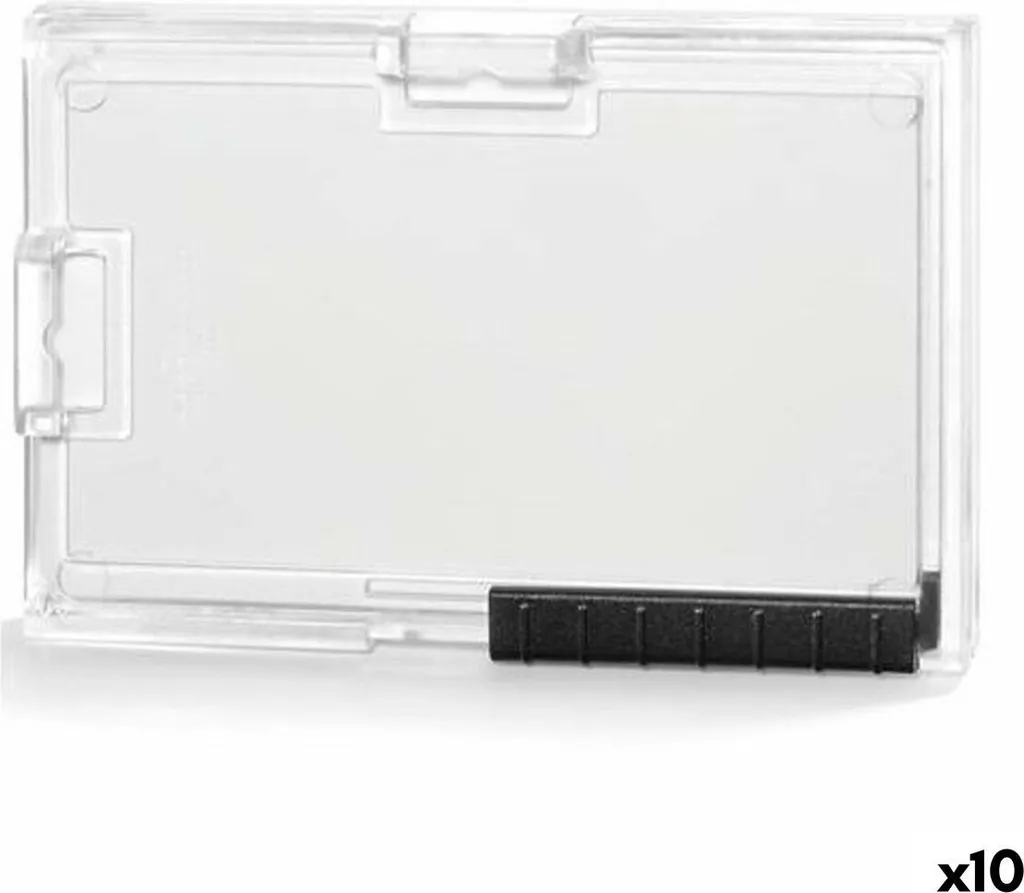 Durable PUSHBOX DUO Trasparente 10pz - Porta Badge per Ufficio e Sicurezza