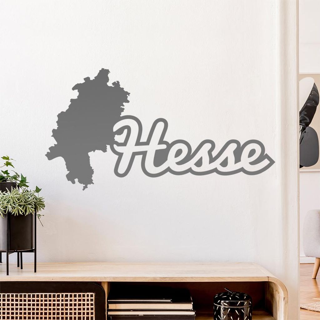 Hesse Hessen Herkunft Wandtattoo Wandaufkleber Wall Sticker - Dekoration, Küche, Wohnzimmer, Schlafzimmer, Badezimmer