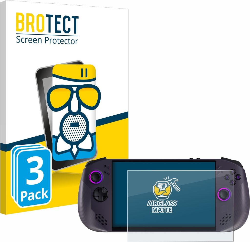 3x BROTECT Entspiegelungs Schutzglas für Lenovo Legion Go S Schutzfolie Panzer Folie Glas Display Schutz matt