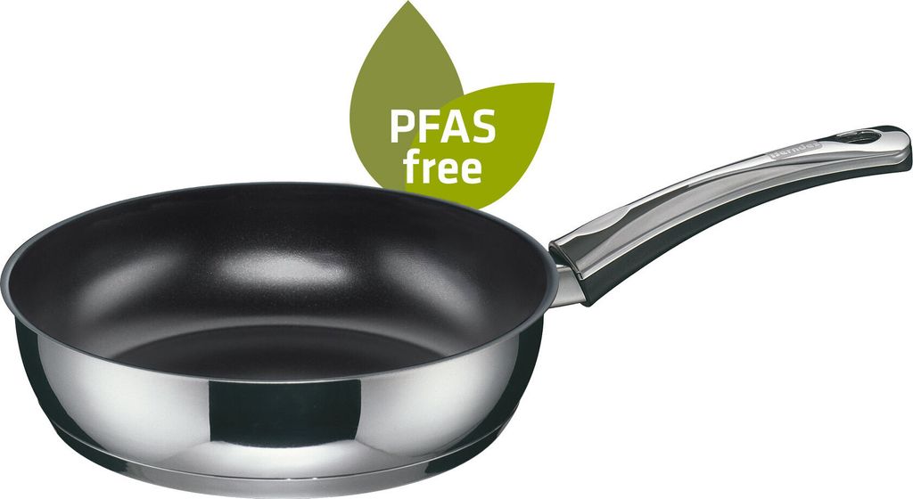 Schmorpfanne 28 cm, Edelstahl, poliert - Injoy PFAS-frei