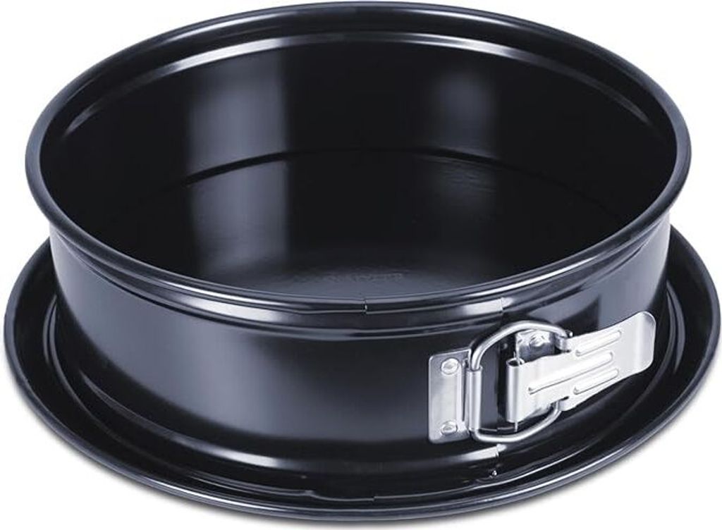 Städter We love baking Serie Springform EMAILLE Ø 24 cm / H 7 cm Schwarz mit Flachboden