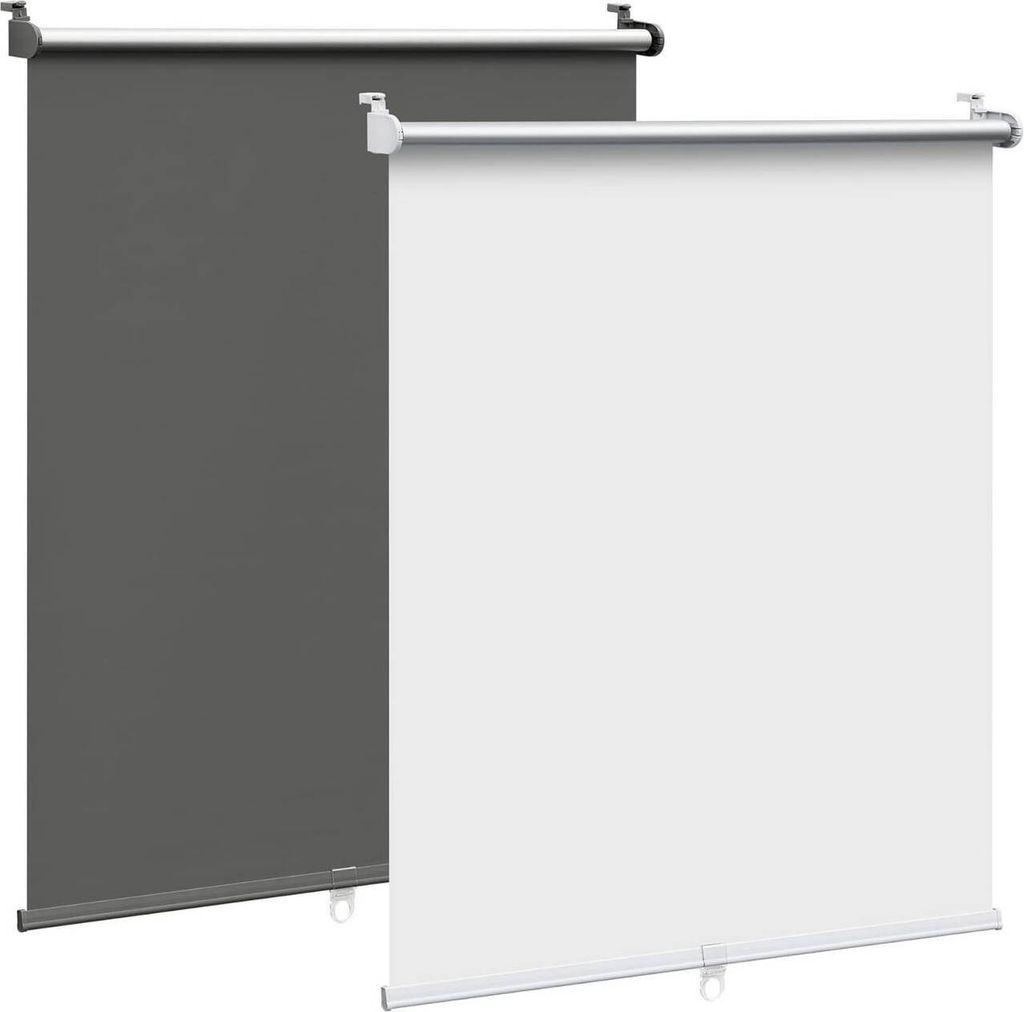 WOLTU Verdunkelungsrollo Klemmfix Thermorollo innen ohne Bohren Schnurlos, Weiß, 60x150cm(BxH)