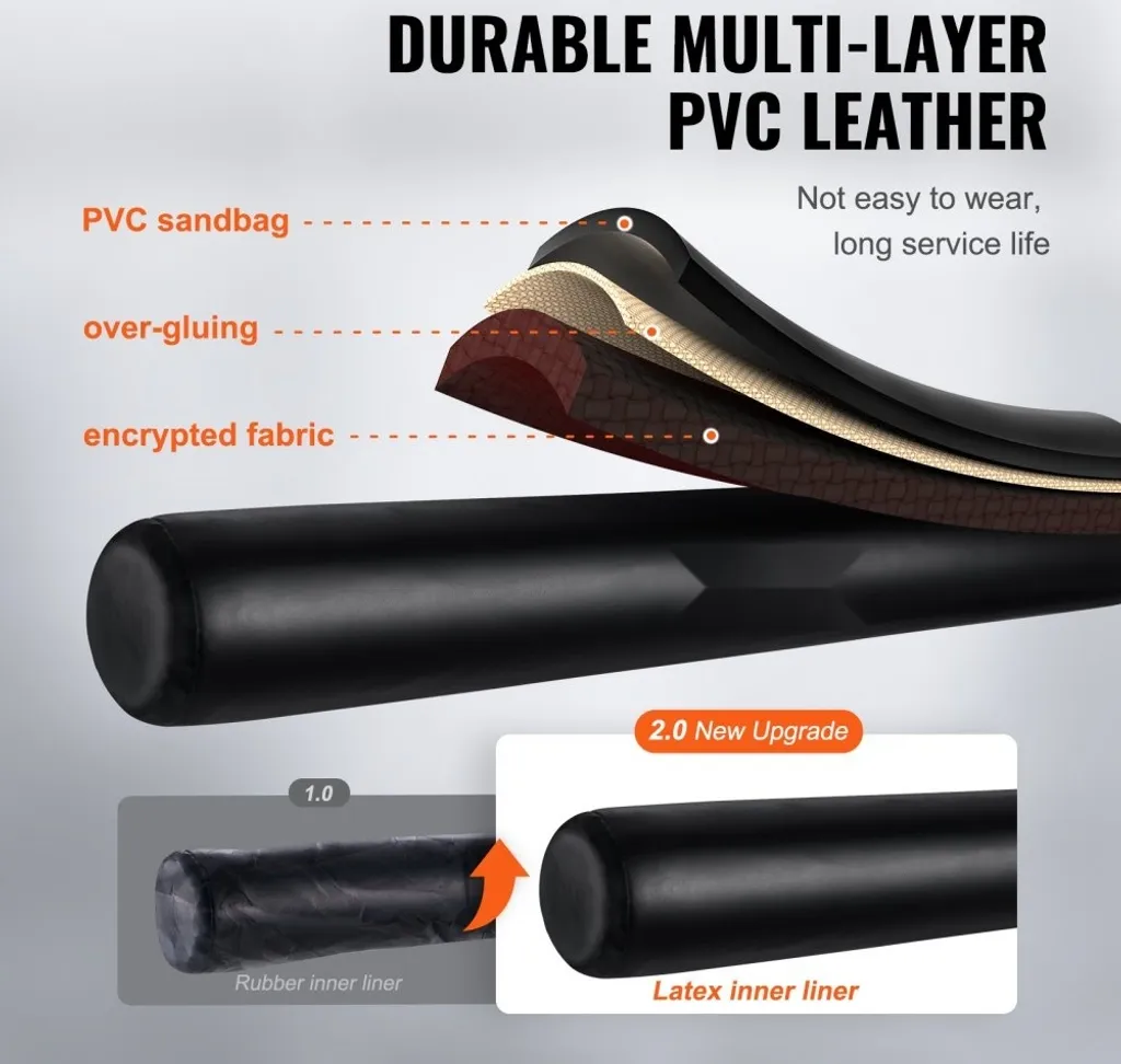 Support mural boxe avec barre de réflexe réglable et speed trainer noir - 4