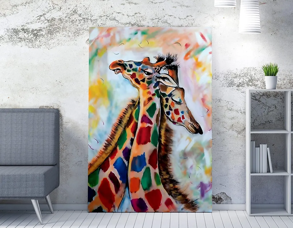 Wallity WY168 Quadro Moderno Colorato 50x70 cm - Stampa su Tela Premium