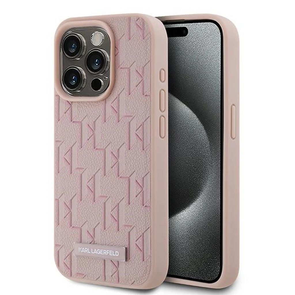 Puzdro Karl Lagerfeld Leather Monogram Metal Logo Na Iphone Obrázok produktu 