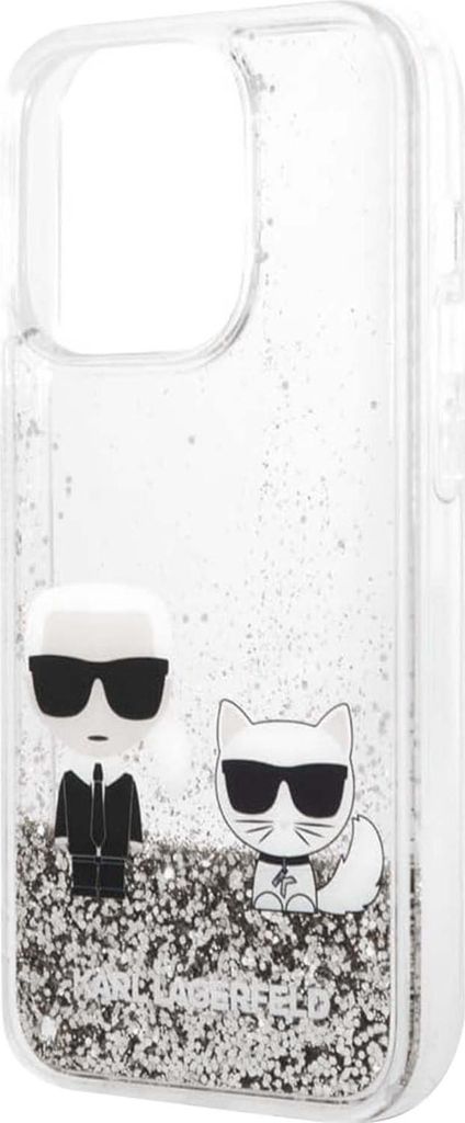 KARL LAGERFELD Cover Per IPhone 13 Pro Max 6,7'' Trasparente Con Testa Di Choupette - Protezione Antiurto 2 Metri