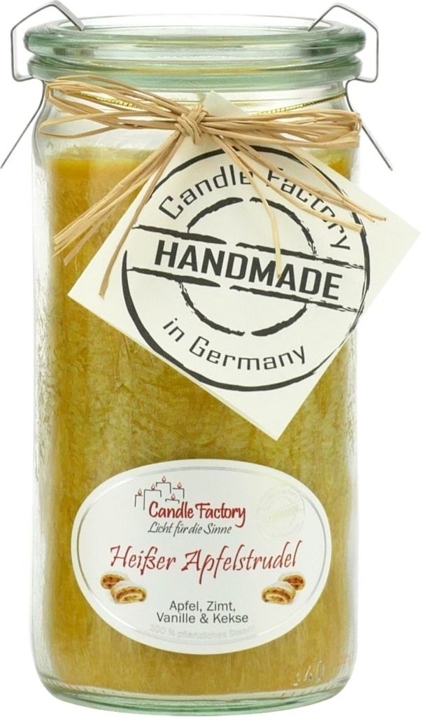Heißer Apfelstrudel - Mini Jumbo Windlicht im Weckglas von Candle Factory
