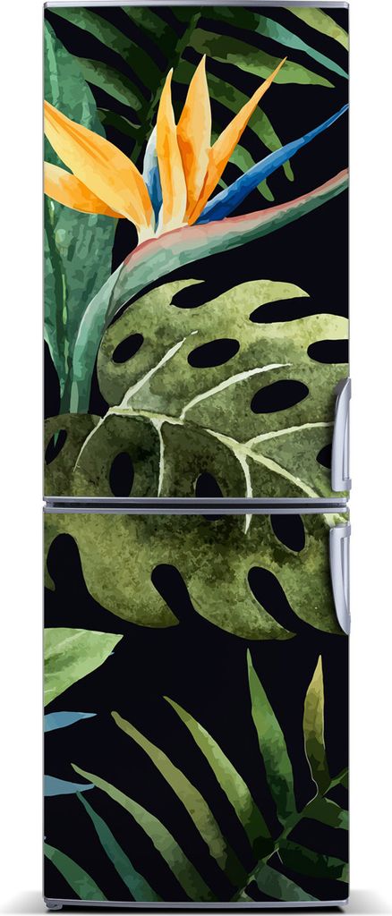 Tulup Kühlschrankdekoration - Magnetmatte - 70 cm x 190 cm - Magnet auf dem Kühlschrank - Hawaii-Muster