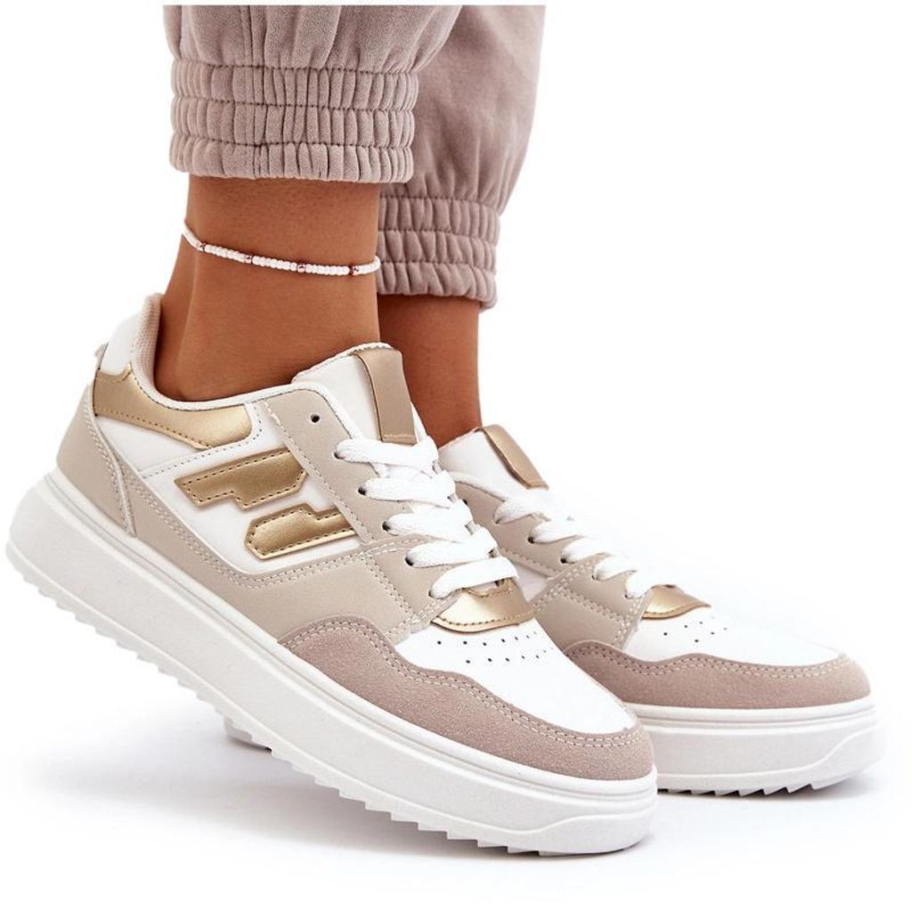 Damen Low Sneakers Beige Regines 36
