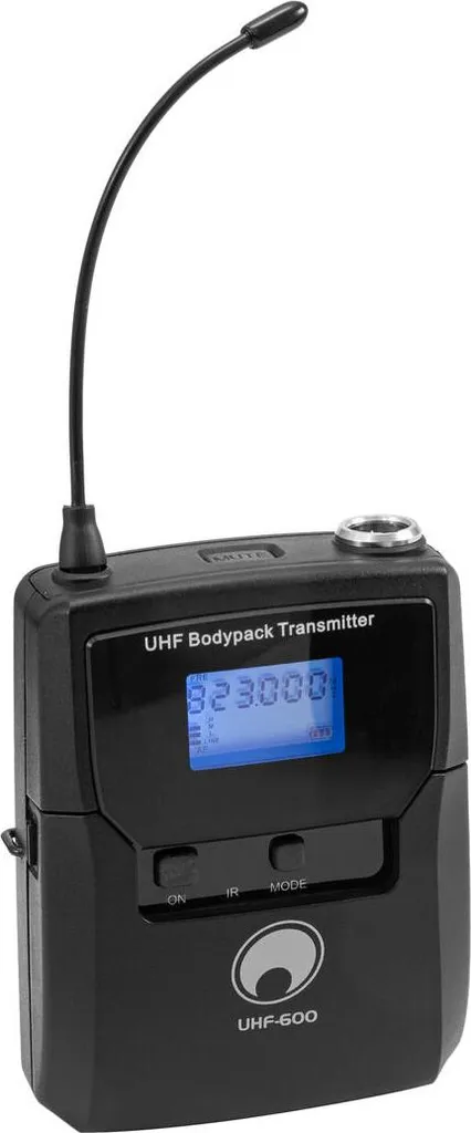 Émetteur de poche UHF-600 OMNITRONIC pour Supprimer les Interférences