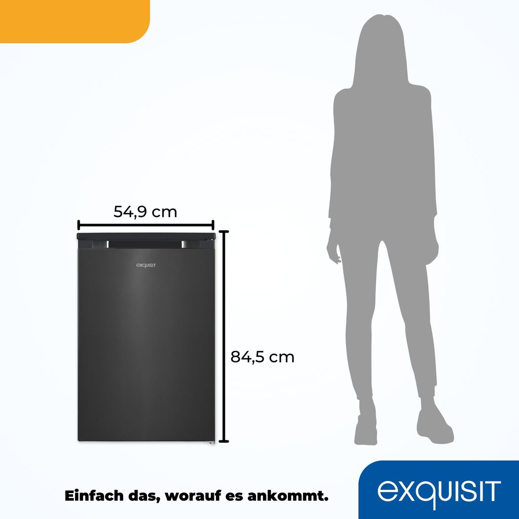 Exquisit Kühlschrank mit Gefrierfach, 107 Liter, kleiner Produktbild 6