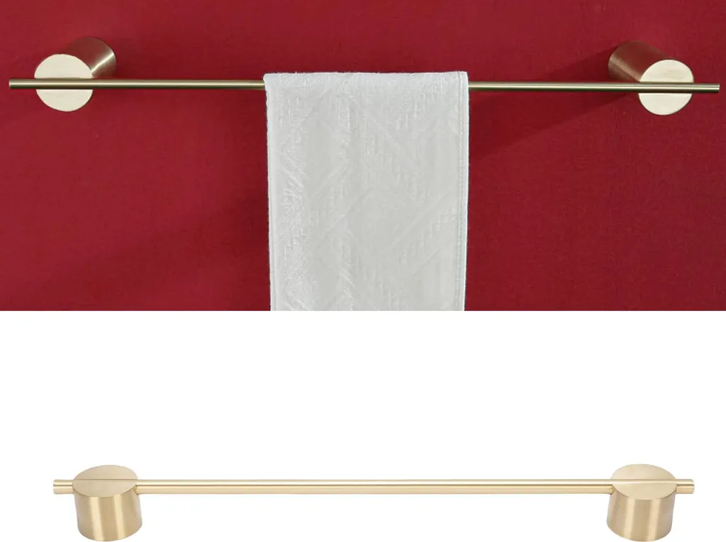 Porte-serviettes mural anti-rouille 60 cm, solution salle de bain inox - 4