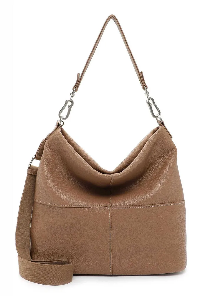 SURI FREY Tilly Beutel Darktaupe: Borsa a Tracolla Capiente