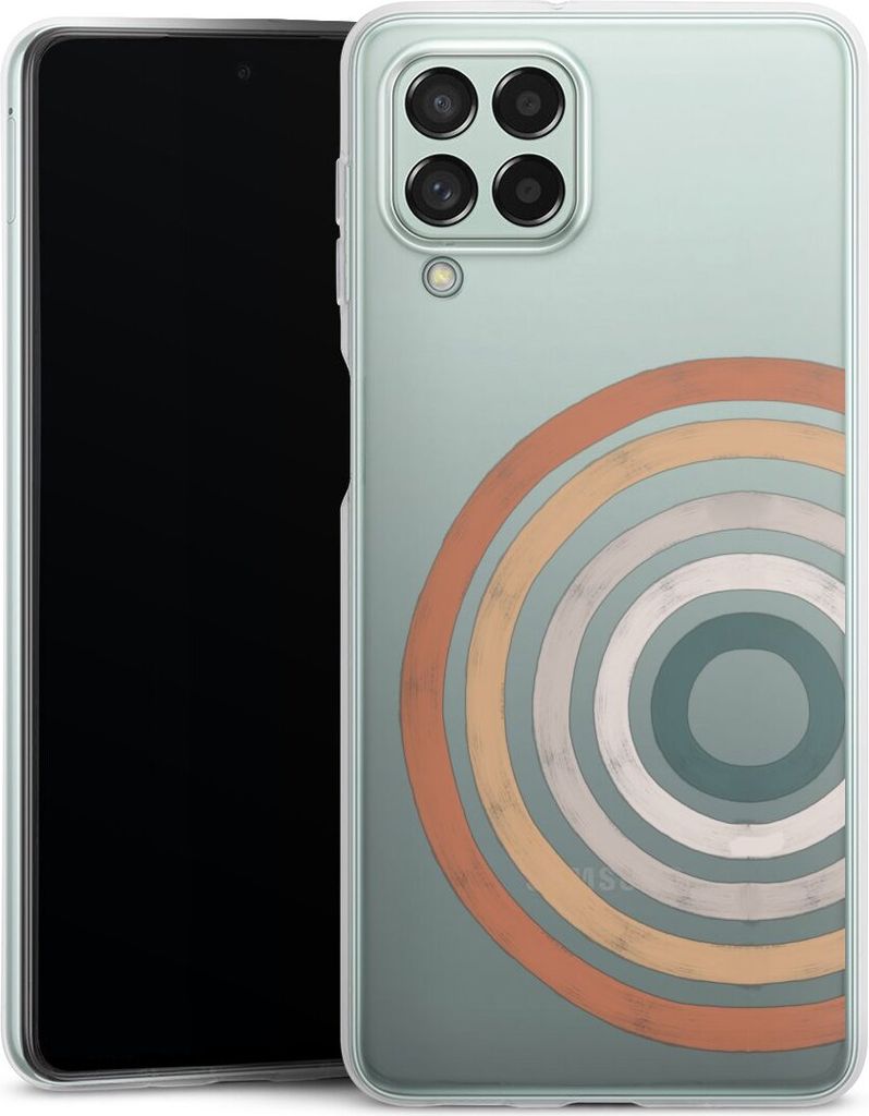DeinDesign Handyhülle für Samsung Galaxy M53 5G Silikon Hülle Case Smartphone Schutzhülle Kreise Regenbogen Wasserfarbe