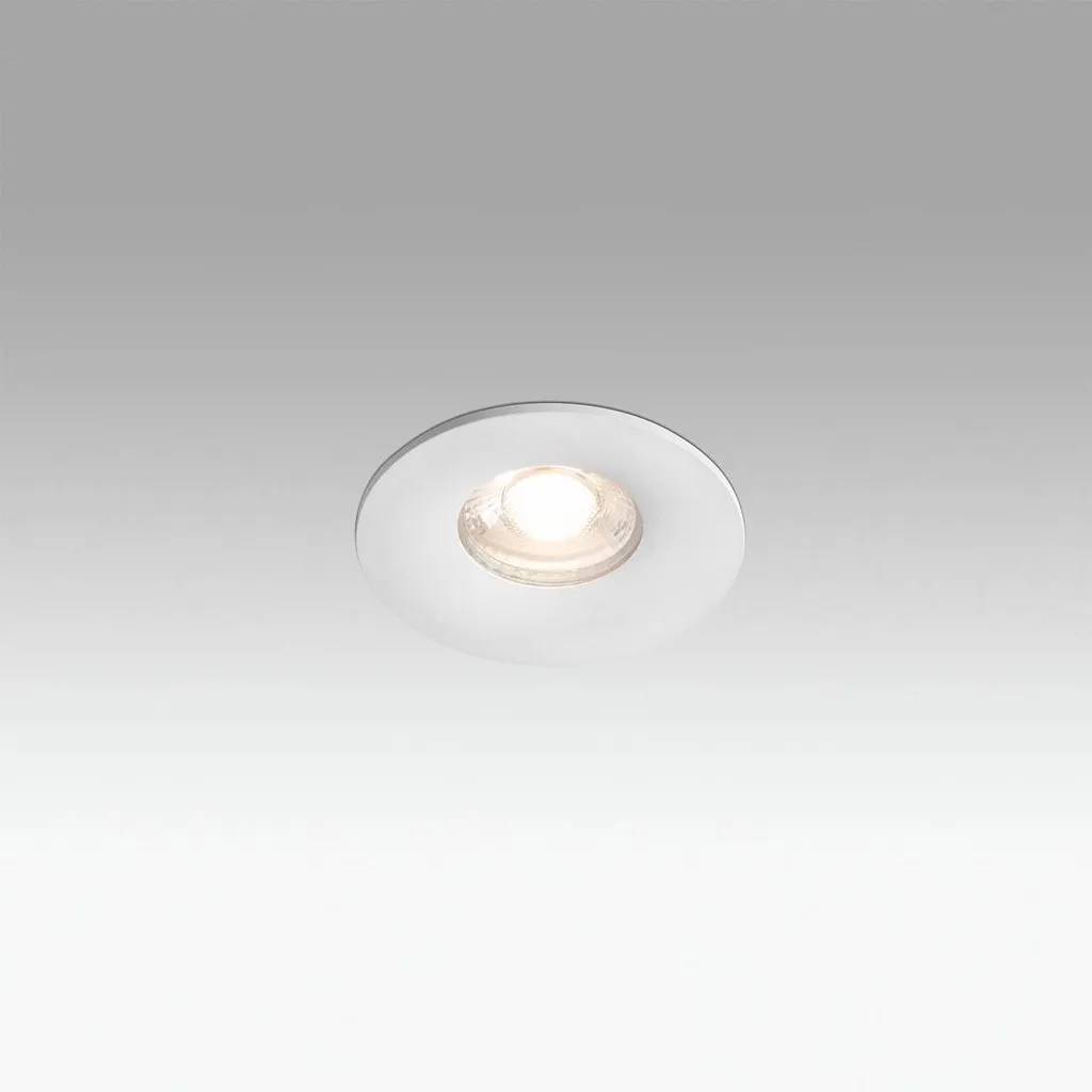 Spot de salle de bain IP44 GU10 230V blanc encastrable étanche et chic