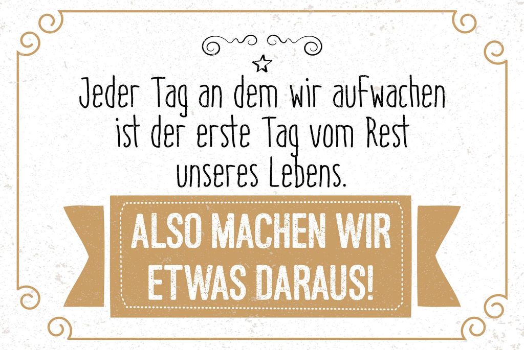 vianmo Blechschild 20x30 cm Also machen wir etwas daraus