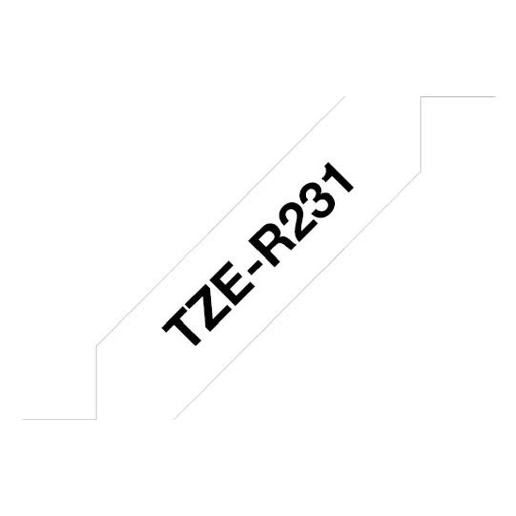 Bandtape Brother 12 mm - Testo nero su sfondo bianco Immagine del prodotto 