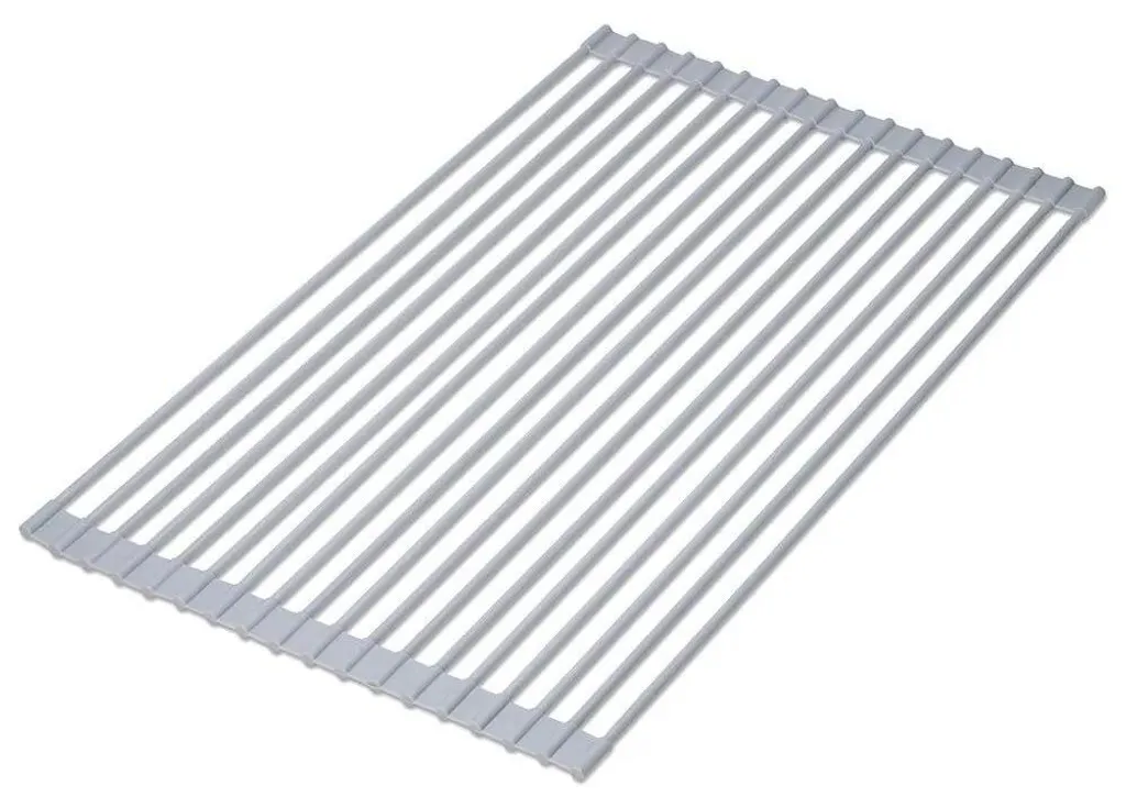 Égouttoir en silicone antidérapant avec tiges acier inoxydable