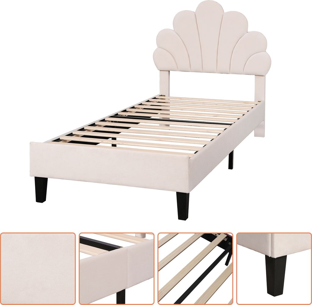 Čalúnená posteľ Fortuna-Lai Jednolôžková posteľ 90 x 200 cm Obrázok produktu 5
