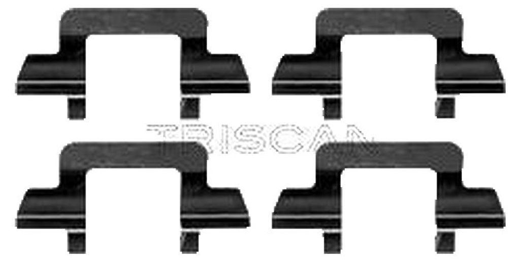 Zubehörsatz Scheibenbremsbelag TRISCAN IAM-Expertise für u.a. CITROËN C3