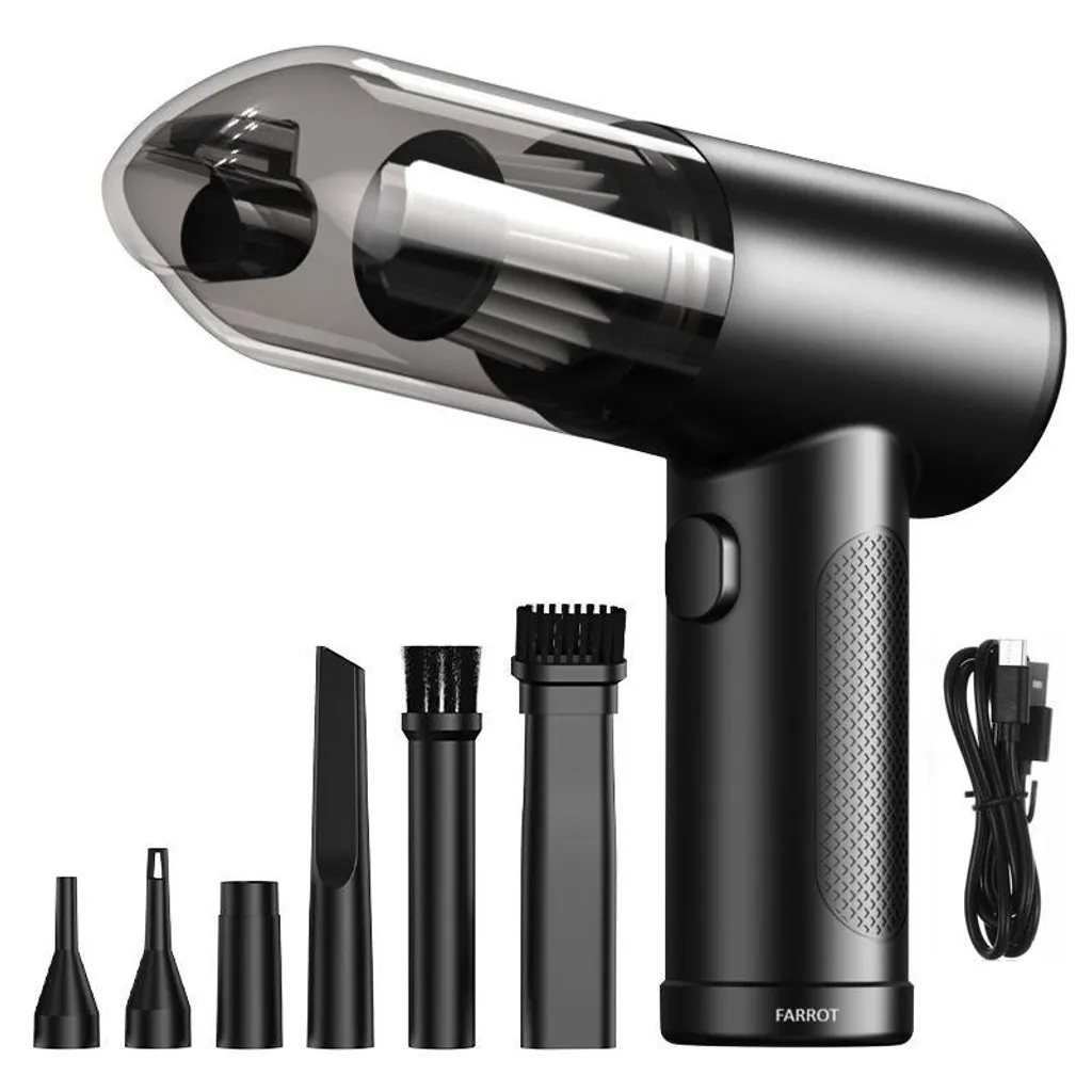 Aspirapolvere Auto Potente Senza Fili: Mini Soffiatore Turbo 2-in-1 - 1