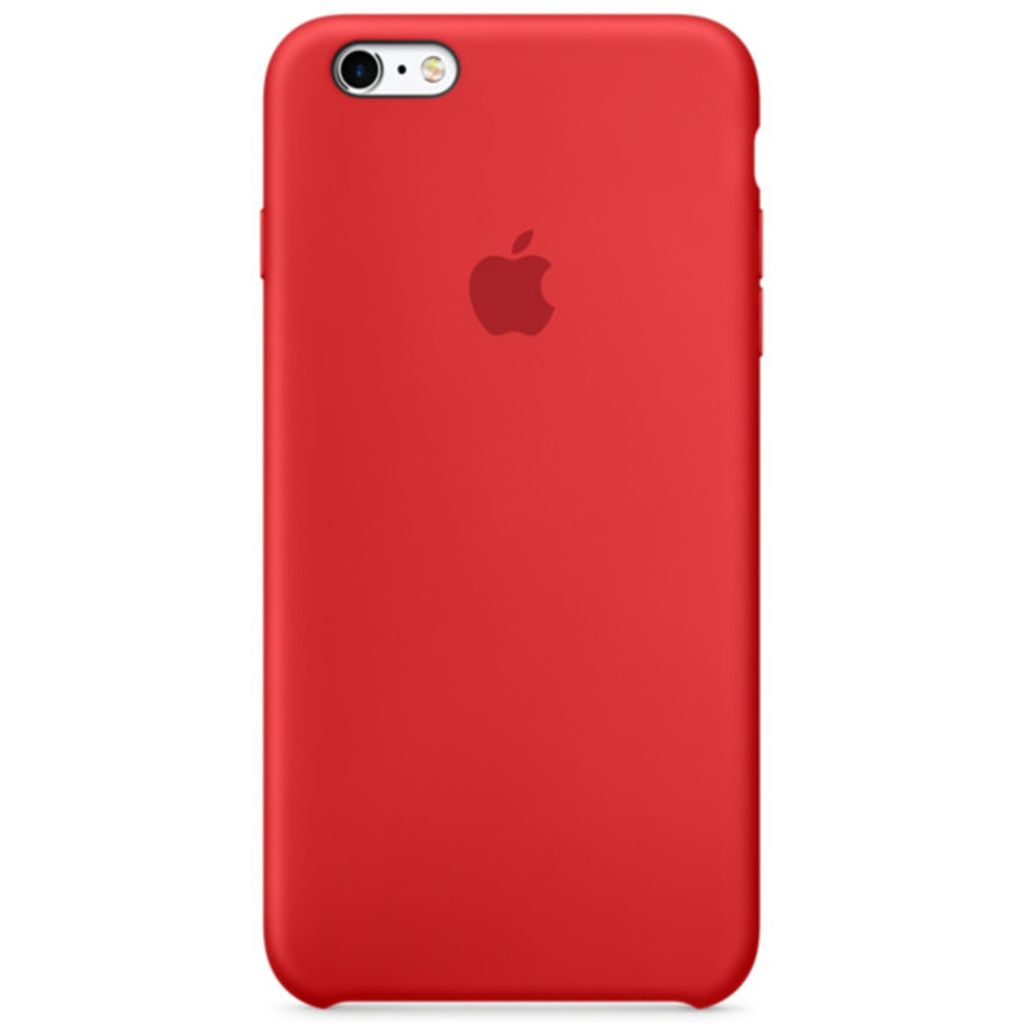 Custodia in silicone rossa per Apple iPhone 6(s) Plus Immagine del prodotto 